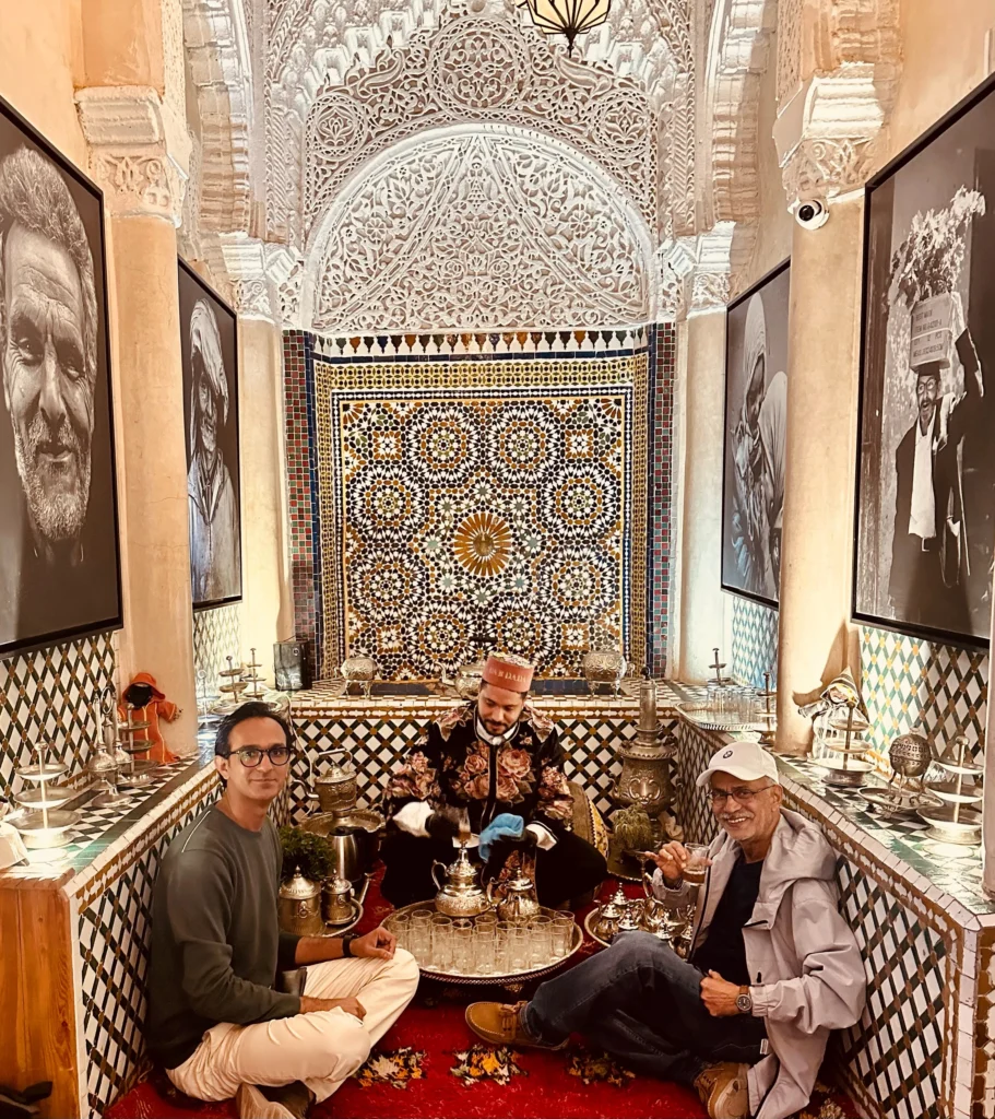 Mr Shoaib and Mr Farid in Morocco
